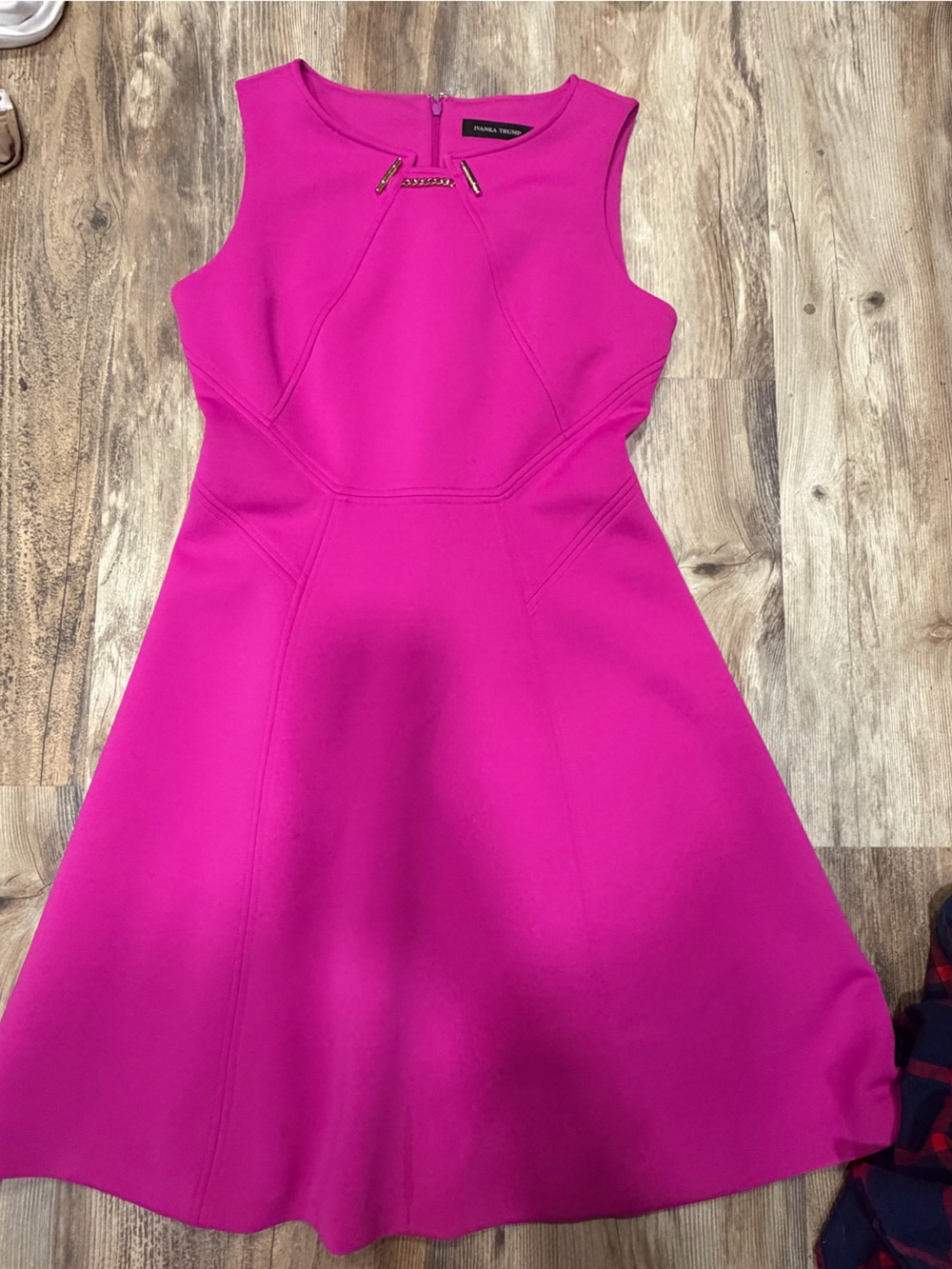 Ivanka Trump Fuchsia Midi Dress